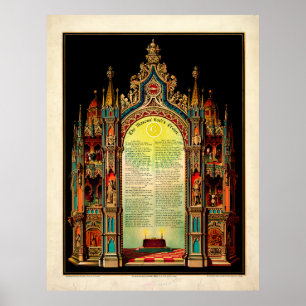 Póster Oración del Señor de los Masones (1892)