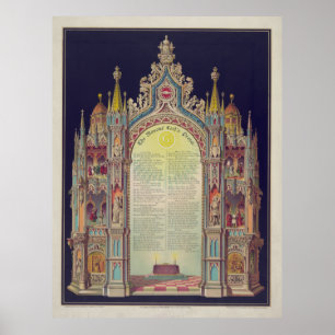 Póster Oración del Señor de los Masones [1892]