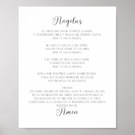 Póster Oración española El Angelus