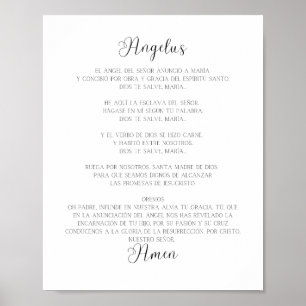 Póster Oración española El Angelus