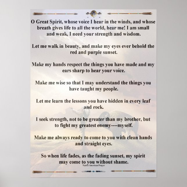 Póster oración india-1 (Frente)