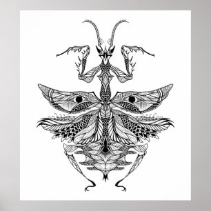 Póster Oración inspirada Mantis 2