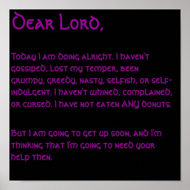 Póster Oración Morning (Frente)