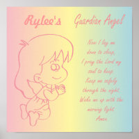 Oración nocturna del Guardian Angel Chica