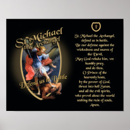 PÓSTER ORACIÓN PARA SAINT MICHAEL EL ARCHANGEL