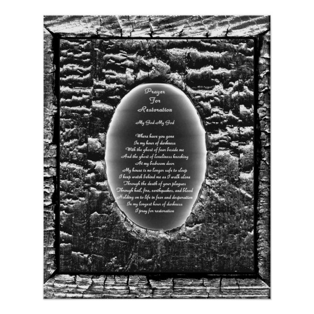 Póster Oración Por La Restauración (Anverso)