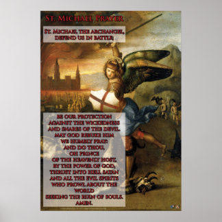 Póster Oración St. Michael