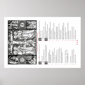 Póster Oraciones antes del Poster de masas (latín e inglé