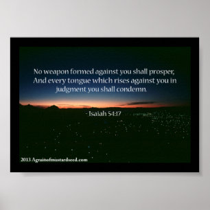 Póster Oraciones de la Biblia Scripting