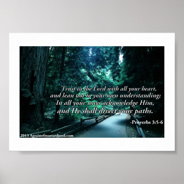 Póster Oraciones de las Escrituras Biblias (Frente)