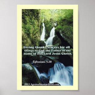 Póster Oraciones de las Escrituras Biblias