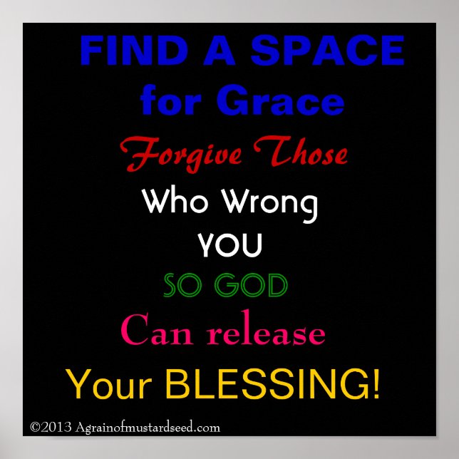 Póster Oraciones de las Escrituras Biblias (Frente)