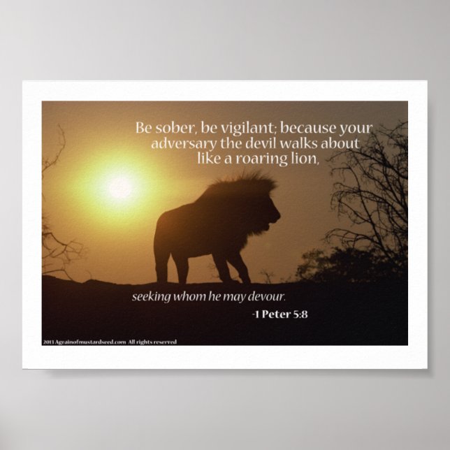 Póster Oraciones de las Escrituras Biblias (Frente)