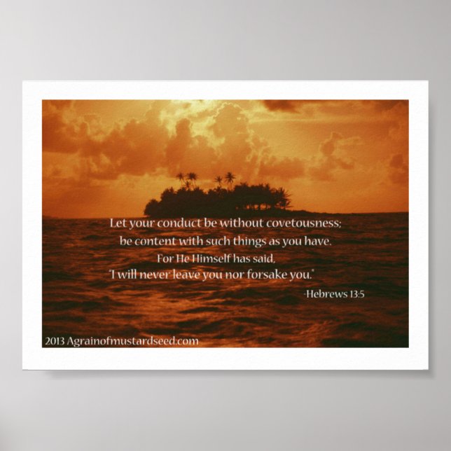 Póster Oraciones de las Escrituras Biblias (Frente)