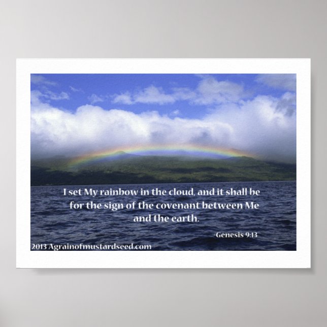 Póster Oraciones de las Escrituras Biblias (Frente)