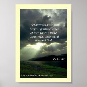 Póster Oraciones de las Escrituras de la Biblia