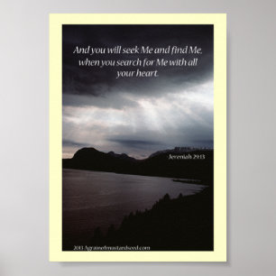 Póster Oraciones de las Escrituras de la Biblia