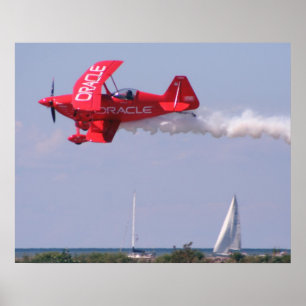Póster Oracle Challenger Over Lake Erie