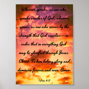 Póster Oráculos de Dios - Biblia