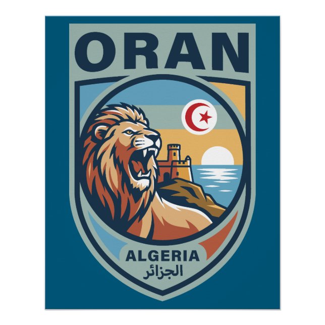 Póster Oran Algeria North Africa (Anverso)