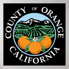 Póster Orange county seal