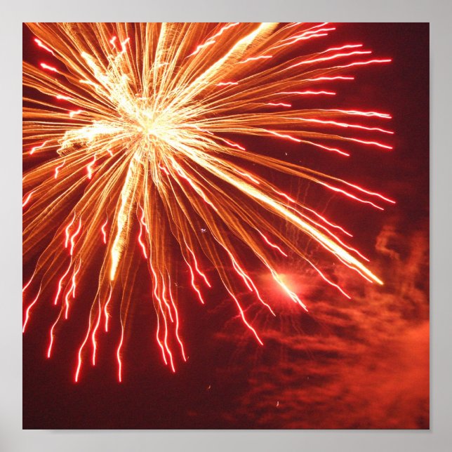 Póster Orange Firework poster (Frente)