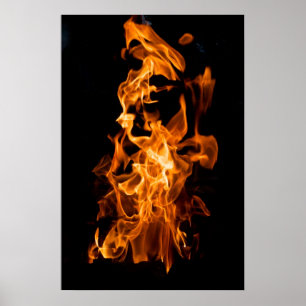 Póster Orange flame