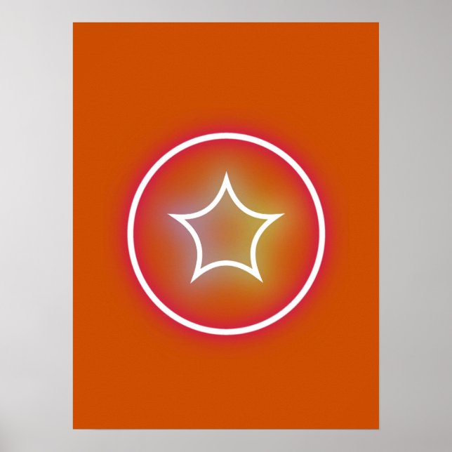 Póster orange in star (Frente)
