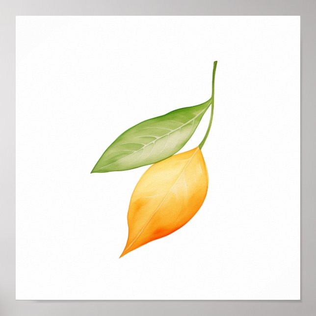 Póster Orange Leaf (Frente)