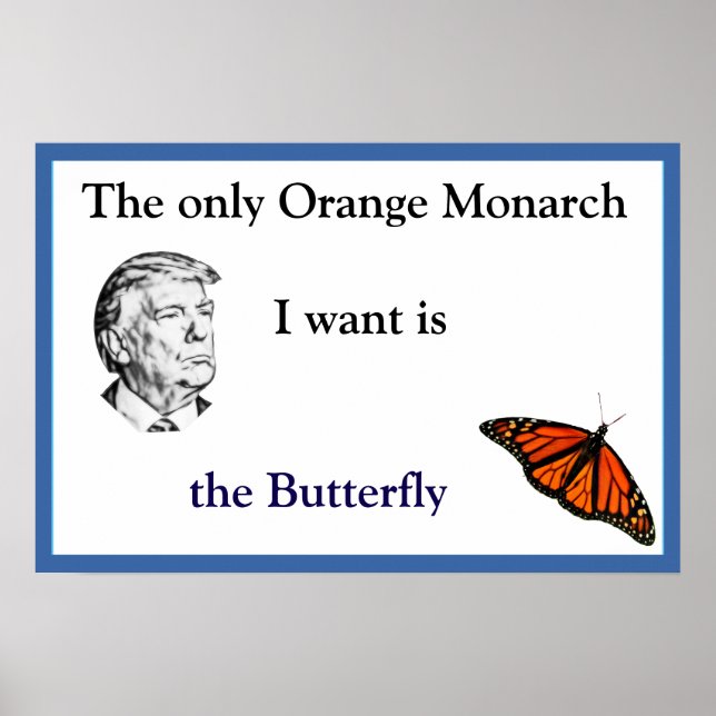 Póster Orange Monarch Poster (Frente)