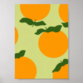 Póster Orange pattern design