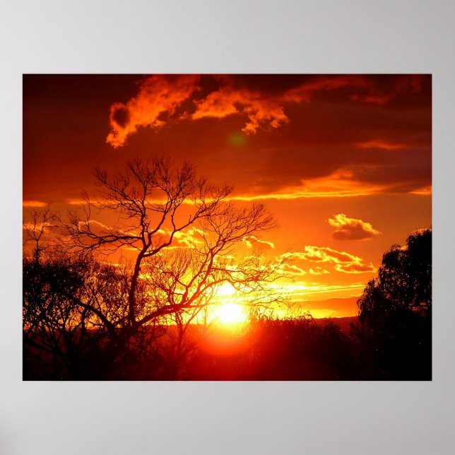 Póster Orange Squash Sunset Poster (Frente)