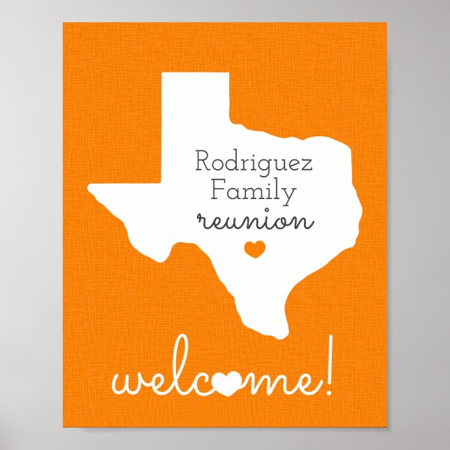 Póster Orange State of Texas Family Reunion Poster (Frente)