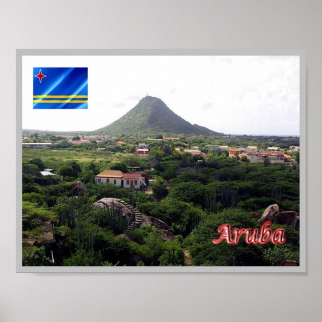 Póster Oranjestad - Aruba - (Frente)