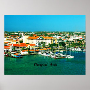 Póster Oranjestad Aruba