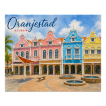 Oranjestad Aruba Isla del Caribe Viaje Recuerdo
