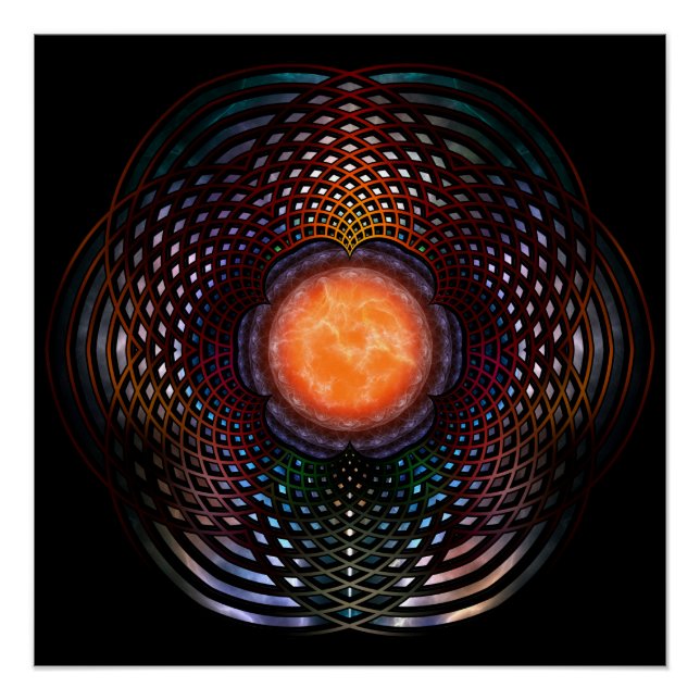 Póster Orb Moon Rings (Anverso)