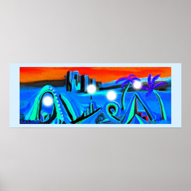 Póster Orbes en un paisaje ajeno (Frente)