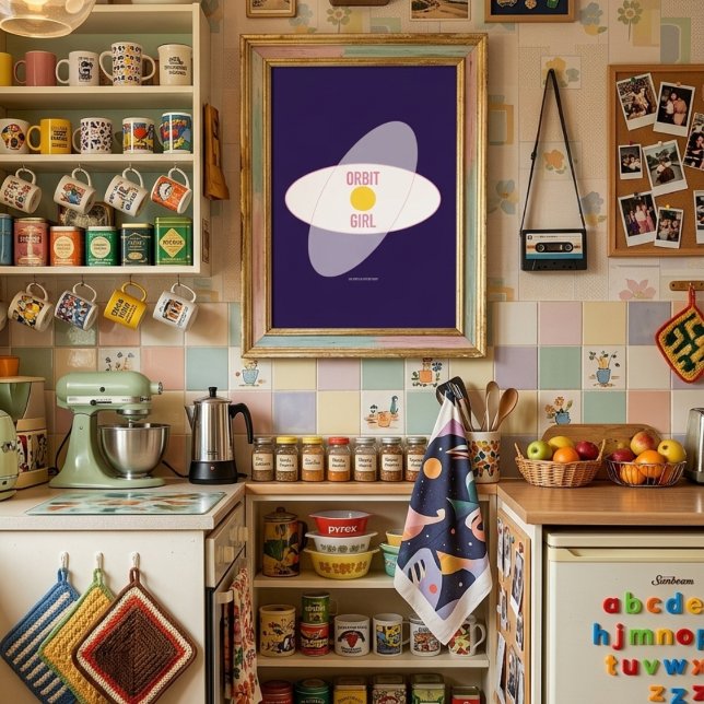 Póster Orbit Girl — 90s Maximalist Poster | Retro Bedrm  (Subido por el creador)