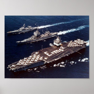 Póster Órbita del mar de la operación en 1964