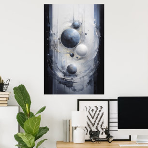 Póster Órbita Mate Surrealista