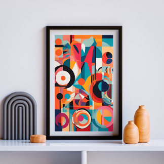 Póster Orbitales de Color y Forma