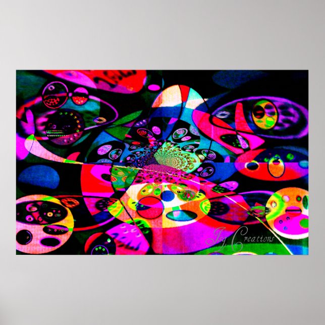 Póster "Órbitas familiares" (Frente)