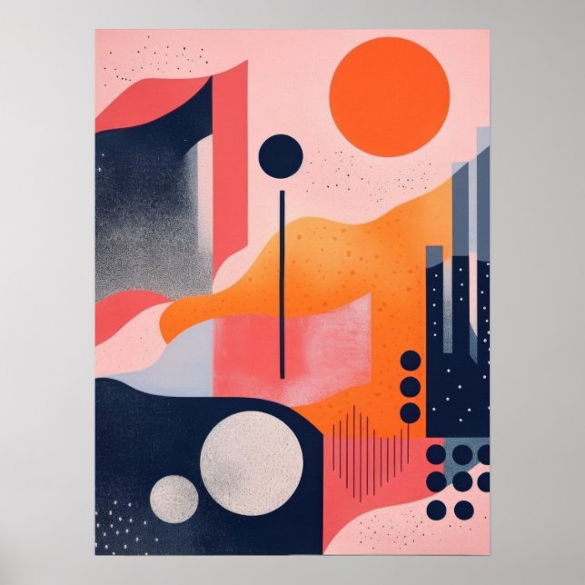 Póster Orbs Luminosos (Frente)