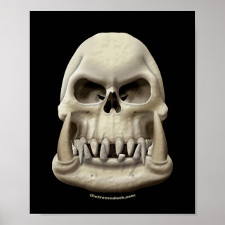 Póster Orc Skull