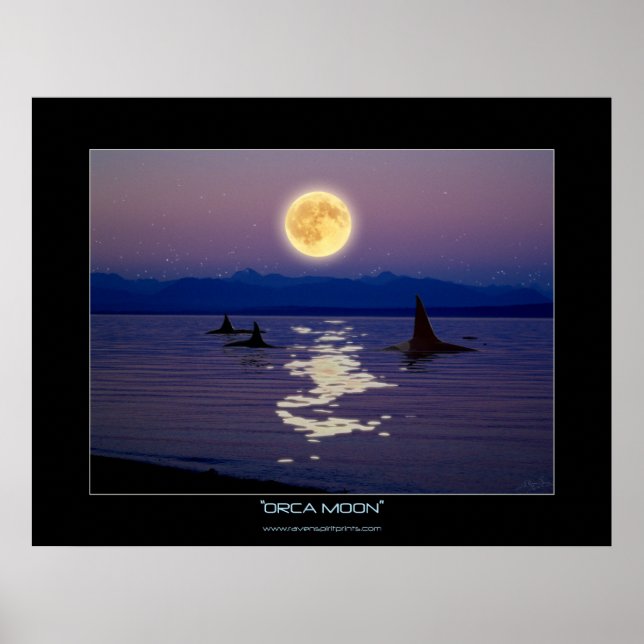 Póster ORCA MOON Fantasy Art Poster (Frente)