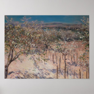 Póster Orchard con manzanos floridos, Colombos