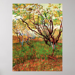 Póster Orchard en Blossom, Vincent van Gogh