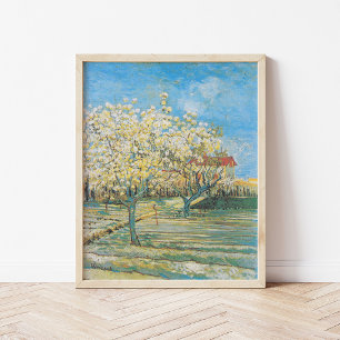 Póster Orchard en flor   Vincent Van Gogh