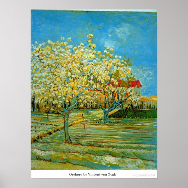 Póster Orchard por Vincent van Gogh (Frente)